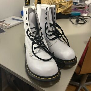White Dr Marten Boots